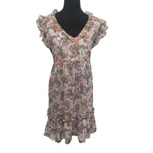 emma and michele dress Large Blue Paisley Mini  Babydoll  Costal Cowgirl